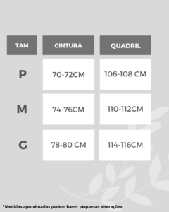 Tabela de Medida