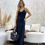 Vestido regata enviesado