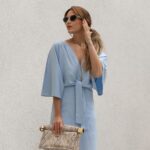 Vestido midi c/ Amarração