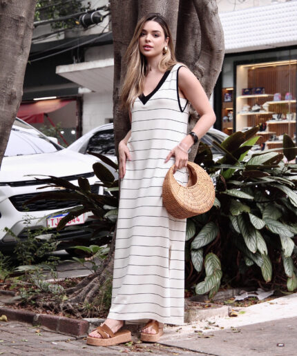 Vestido Regata Listrado