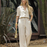 Conjunto de Blazer cropped e Calça