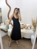 Vestido Midi Decote V - Imagem 11