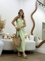 Vestido Midi Decote V - Imagem 6