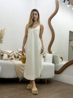 Vestido Midi Decote V - Imagem 7