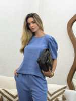Conjunto Blusa e Calça em Linho - Imagem 2