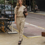 Conjunto Blusa e Calça em Linho