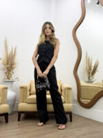 Conjunto Colete e Calça em Linho