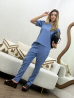 Conjunto Blusa e Calça em Linho - Imagem 3