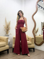 Macacão com Drapeado