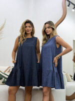 Vestido Curto Listrado - Imagem 6