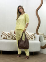 Conjunto Blusa e Calça em Linho - Imagem 8