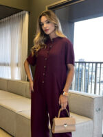 Macacão em Linho Maxi Bolso - Imagem 14