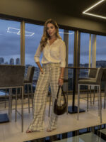 Calça Pantalona Xadrez - Imagem 9