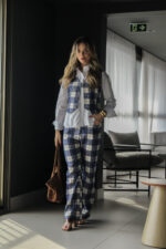 Conjunto Colete e Calça Xadrez - Imagem 8