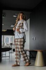 Conjunto Colete e Calça Xadrez - Imagem 6