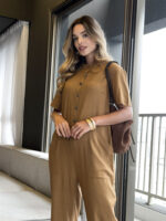 Macacão em Linho Maxi Bolso - Imagem 7