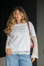 Conjunto T-shirts e Blusa de renda - Imagem 15