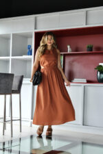 Vestido em Linho com Recorte - Imagem 11