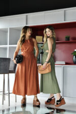 Vestido em Linho com Recorte - Imagem 12