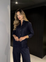 Conjunto Camisa e Calça Pantalona em Linho - Imagem 9