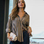 Camisa Ampla Listrada