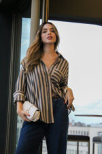 Camisa Ampla Listrada