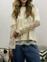 Conjunto T-shirts e Blusa de renda - Imagem 8