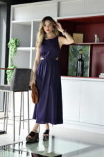 Vestido em Linho com Recorte - Imagem 2