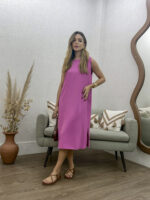 Vestido Midi com fenda - Imagem 7