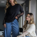 Conjunto T-shirts e Blusa de renda