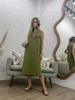 Vestido Midi com fenda - Imagem 8