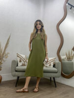 Vestido Midi com fenda - Imagem 9