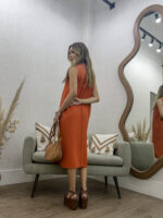 Vestido Midi com fenda - Imagem 11