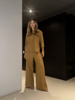 Conjunto Camisa e Calça Pantalona em Linho - Imagem 2