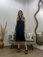 Vestido Midi com fenda - Imagem 14