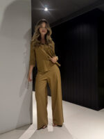 Conjunto Camisa e Calça Pantalona em Linho - Imagem 3