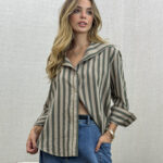 Camisa Ampla Listrada