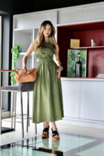 Vestido em Linho com Recorte - Imagem 7