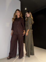 Conjunto Camisa e Calça Pantalona em Linho - Imagem 13