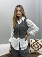 Conjunto Colete Alfaiataria e Calça Ballon - Imagem 11