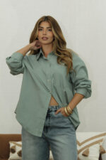 Camisa Tricoline Ampla - Imagem 8