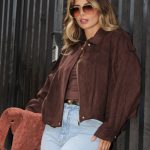 Jaqueta Oversize Suede