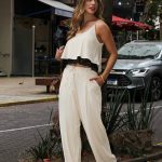 Conjunto Calça e Rega com detalhe de Renda