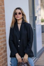 Blazer Det. Botão nas Costas